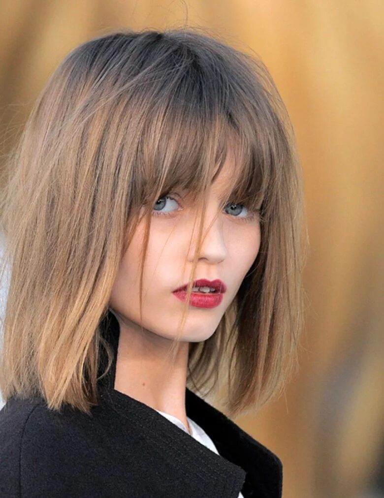 Каре стрижка с челкой подростку Make up dépannage pour des lèvres bordeaux chic Frisuren, Frisur pony lang, Lang