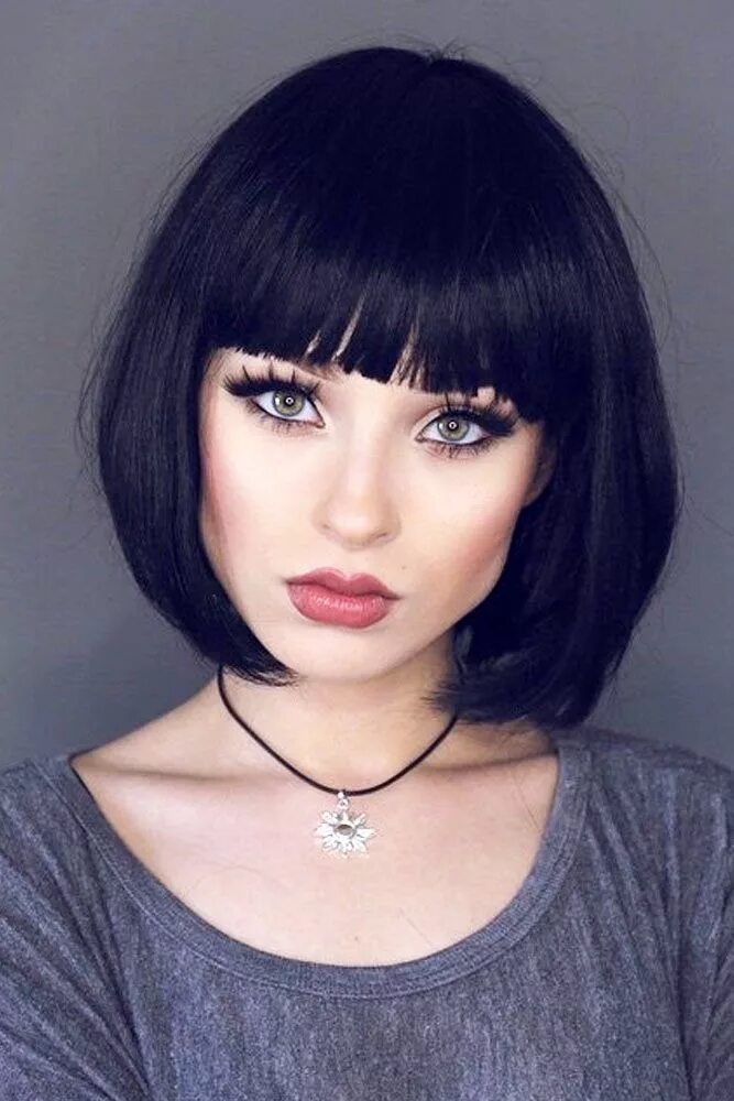 Каре стрижка с челкой разный стиль Pin on Bangs