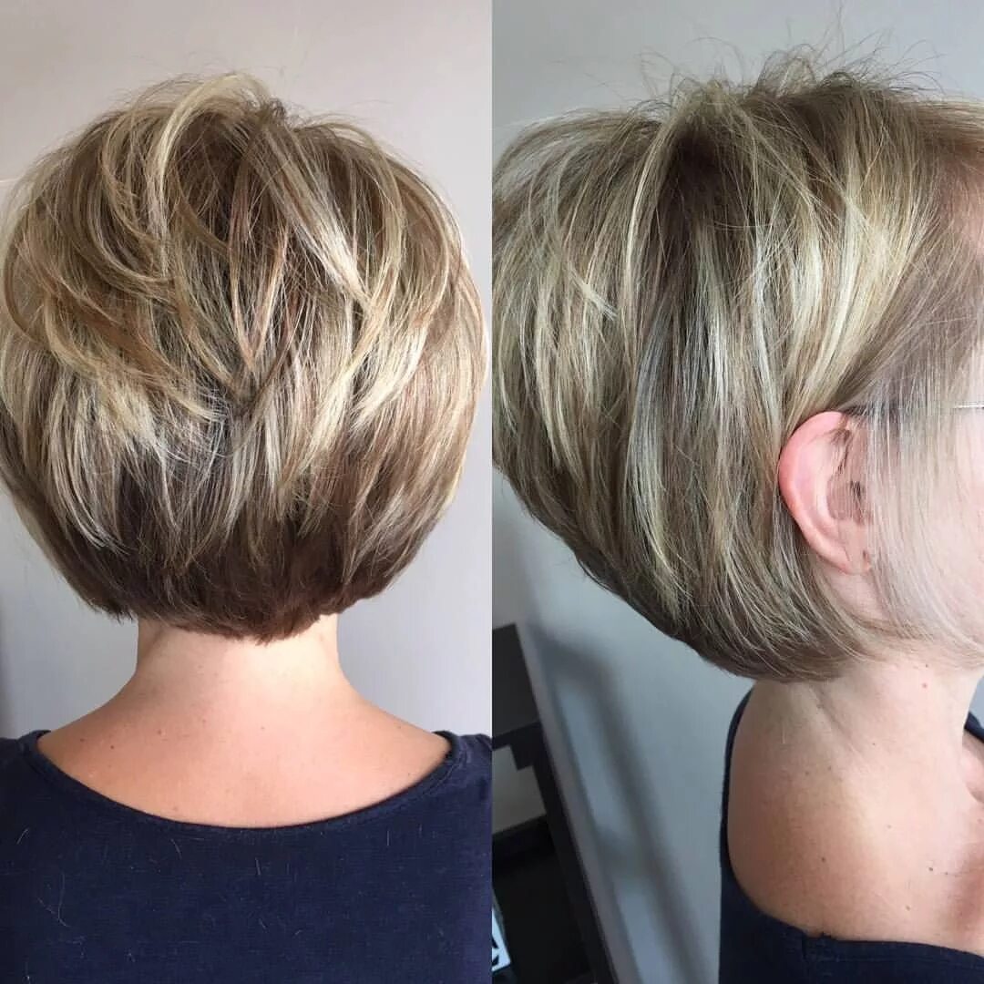 Каре стрижка со снятым верхом @jennassalon on Instagram: "Loving this short look! ***-***-**** #jennassalon" T