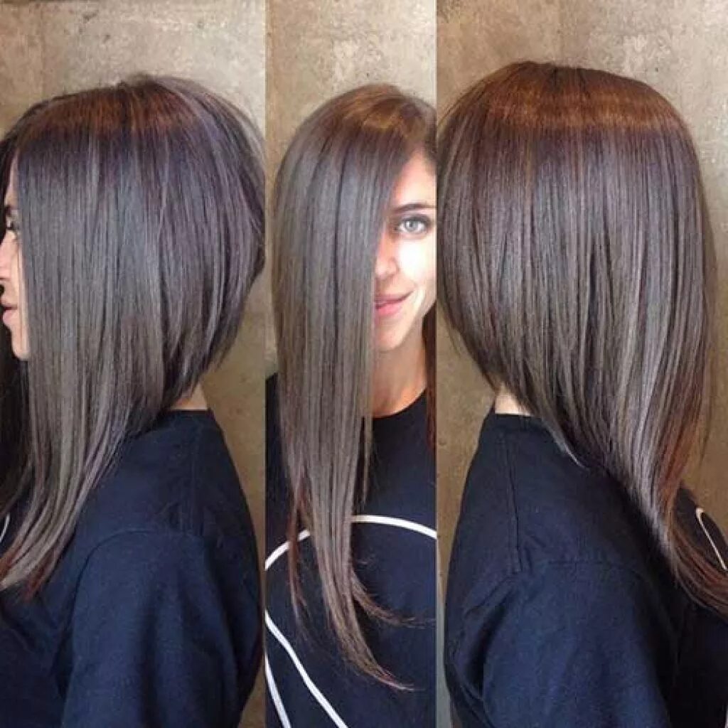 Каре стрижка впереди длинные Похожее изображение Long hair cuts, Long bob hairstyles, Long angled bob hairsty