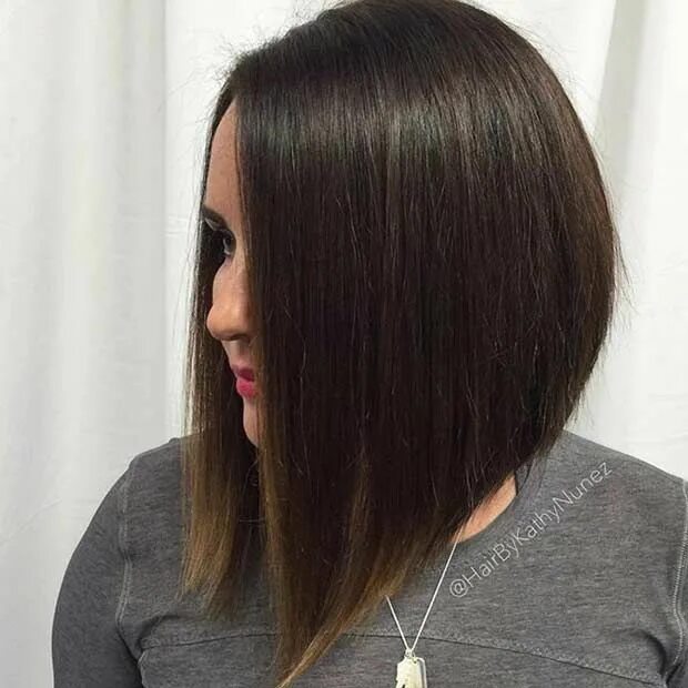 Каре стрижка впереди длинные 61 Best Inverted Bob Hairstyles for 2019 - StayGlam Bob hairstyles, Long bob hai