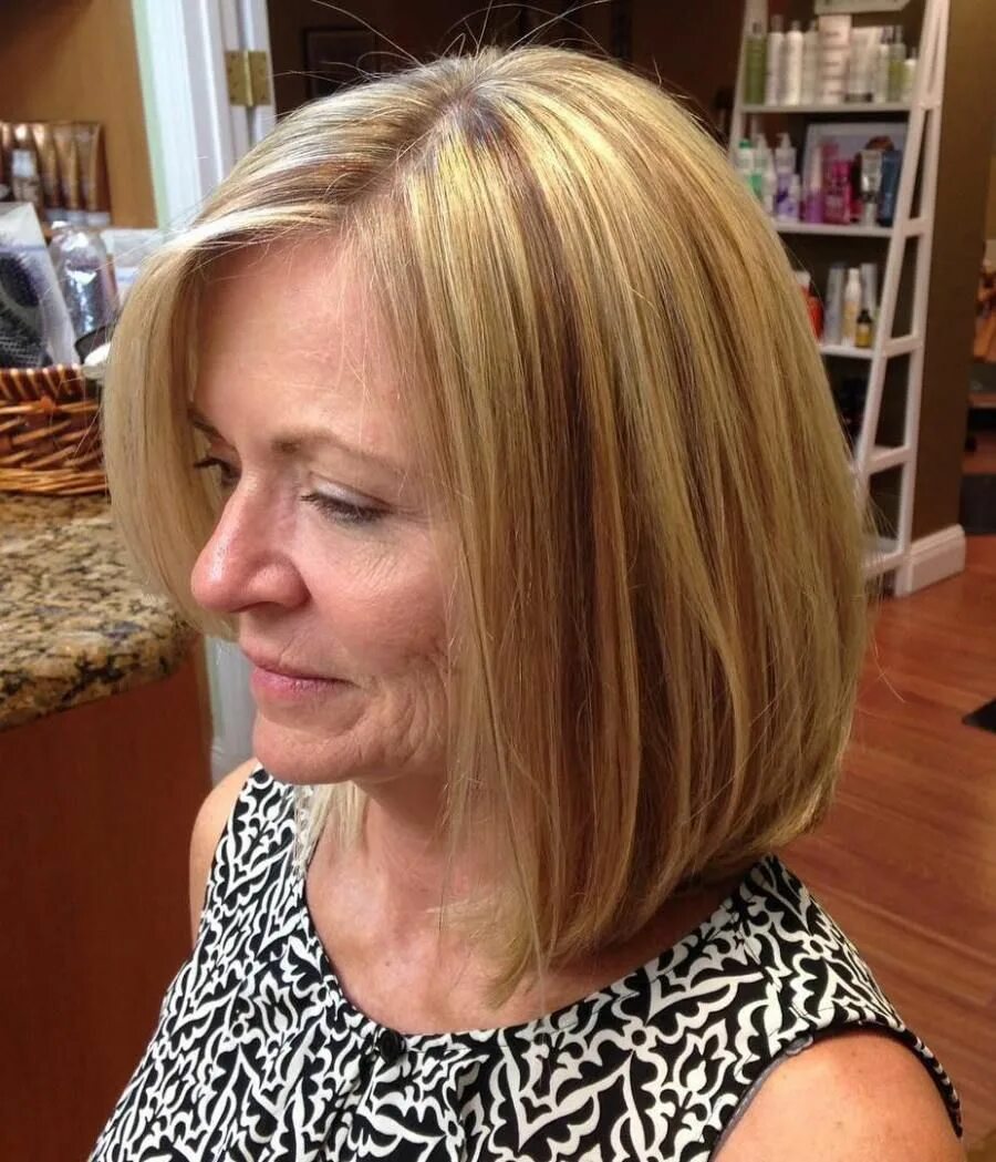 Каре стрижка женская 60 лет 60+ Long Side Parted Blonde Bob Hair styles, Cool hairstyles, Long hair styles
