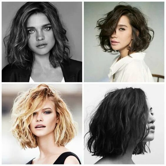 Каре стрижка женская волнистые волосы Quel type de carré selon le type de cheveux et visages Coiffure, Coiffure femme,