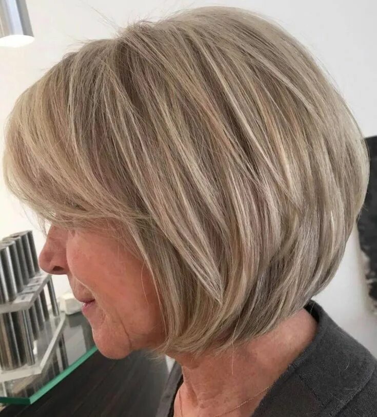 Каре стрижки на ножке 50 лет 50 Modern Hairstyles with Extra ZING for Women over 50 Modern haircuts, Thick ha