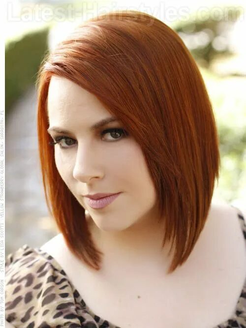 Каре стрижки рыжие 50 of the Most Flattering Bob Haircuts for Round Faces Cortes de pelo, Cortes de