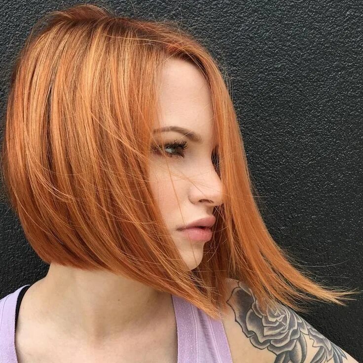 Каре стрижки рыжие Living for that extra length and bits of light. @tatumneill #crafthairdresser #e