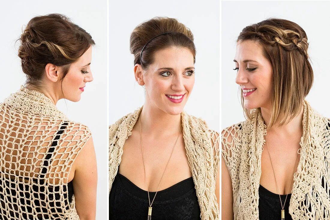 Каре своими руками фото 3 Fancy Updos for Short Hair Cute hairstyles for short hair, Short hair styles e