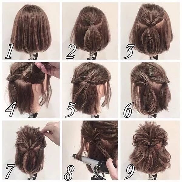 Каре своими руками в домашних 465 Likes, 8 Comments - Penteados Cabelo Curto (@penteadoscabelocurto) on Instag