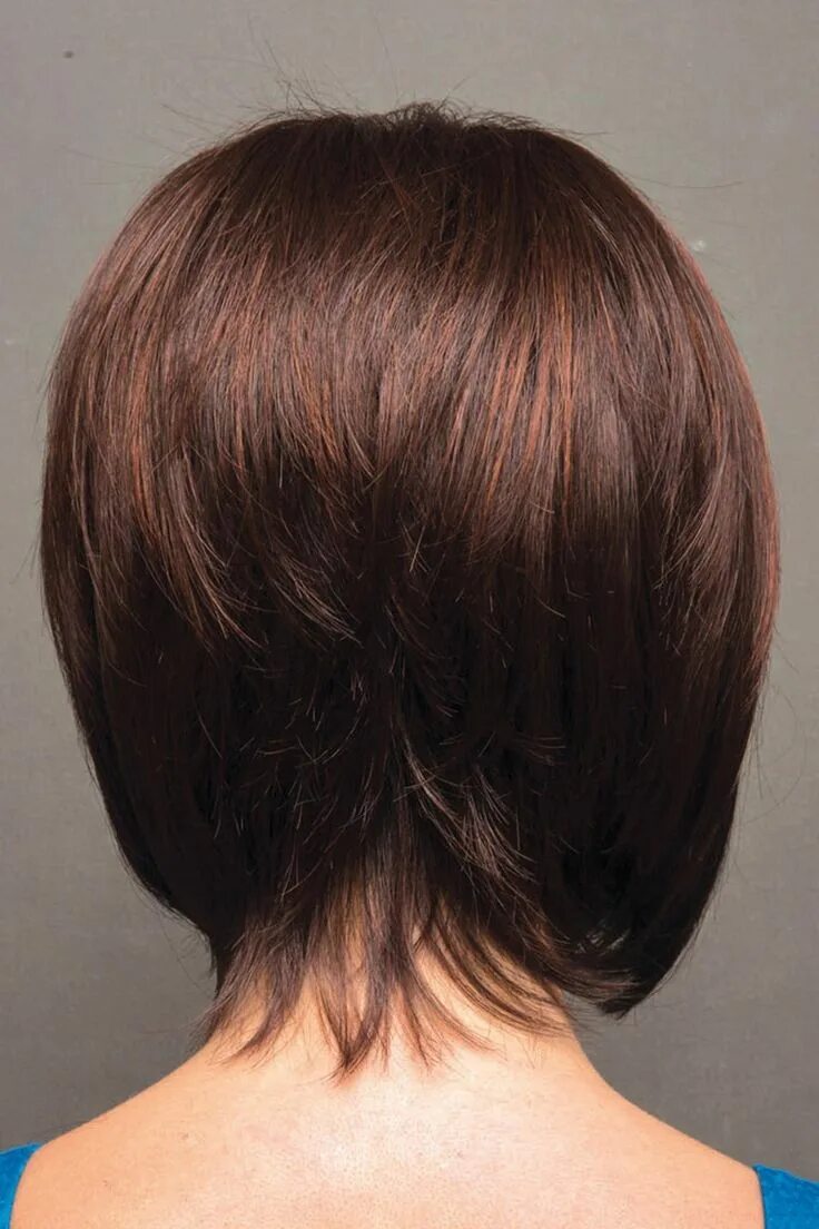 Каре сзади фото Wig features: Monofilament Top Modern bob wig perfectly layered with texture and