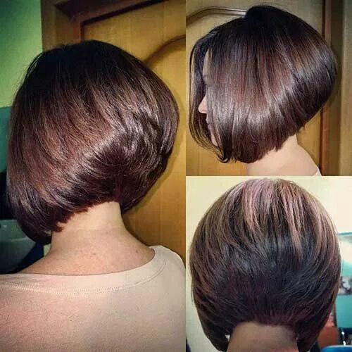 Каре сзади на макушке стрижка 60 Best Short Angled Bob Hairstyles 2019 Bob-Hairstyle.Com Angled bob hairstyles