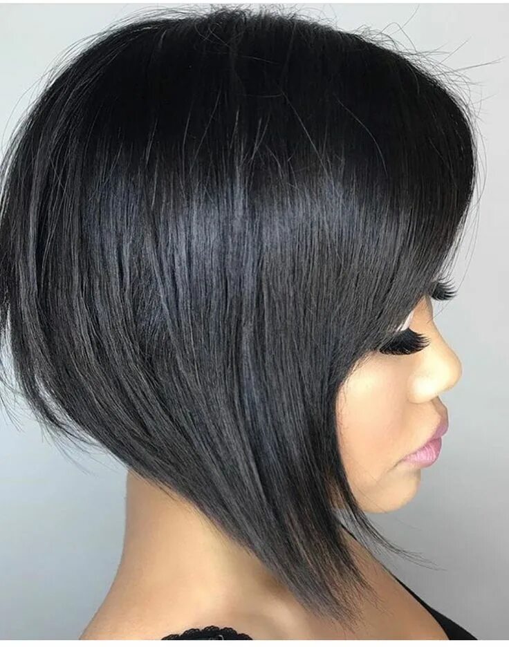 Каре темный цвет волос фото Pin by Elisangela on Cabelo curto chique Short bob haircuts, Asymmetrical bob ha