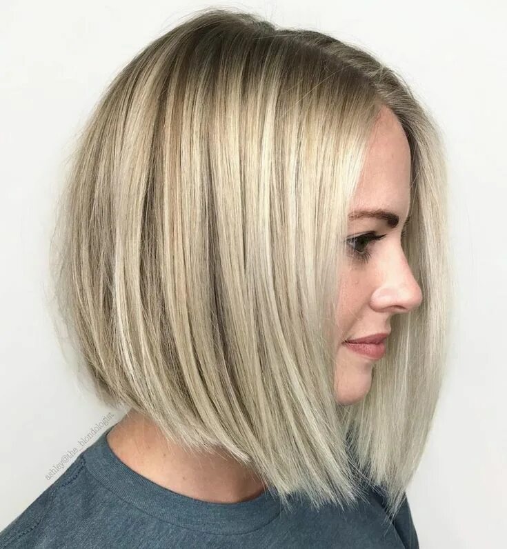 Каре тонкое фото Low Maintenance Blonde Bob Bob hairstyles for fine hair, Haircuts for fine hair,
