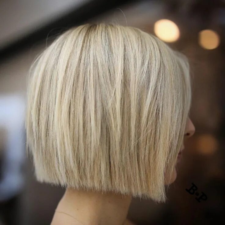 Каре тонкое фото Straight Cut Blonde Bob Haircuts for fine hair, Bob hairstyles for fine hair, Th