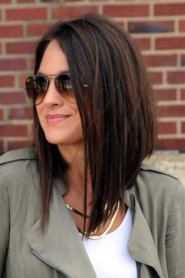 Каре удлиненное на тонкие фото Latest 45 Long Bob Haircuts For Women In 2016 Thick hair styles, Hair cuts, Long