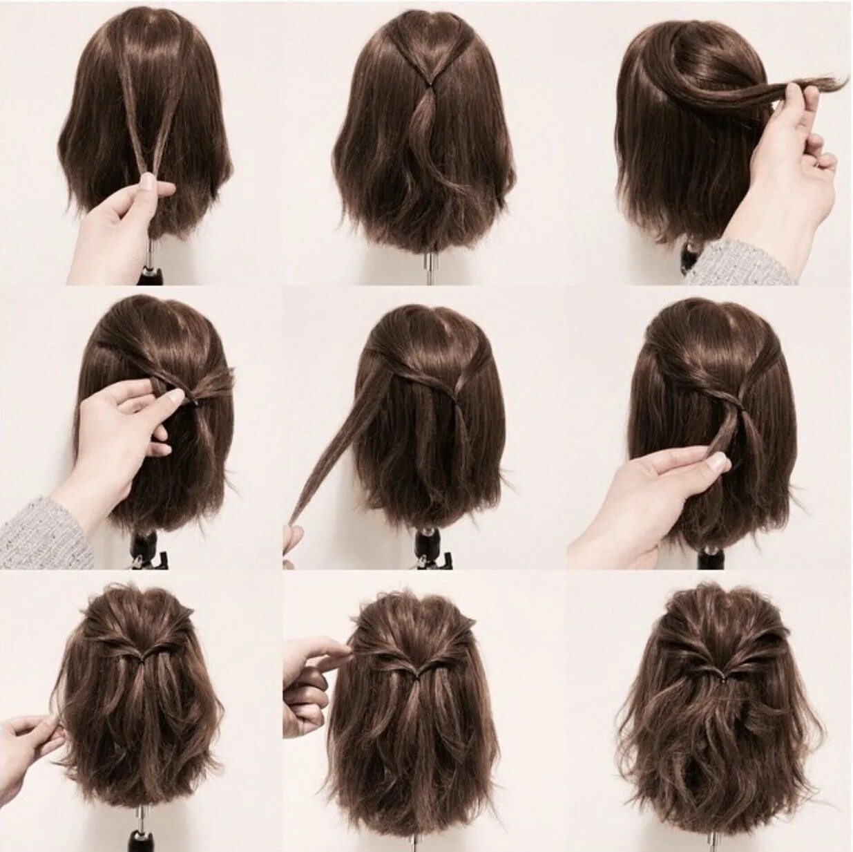 Каре в домашних условиях фото 15 Peinados para melenas pequeñas; tu corte bob tendrá un look diferente todos l
