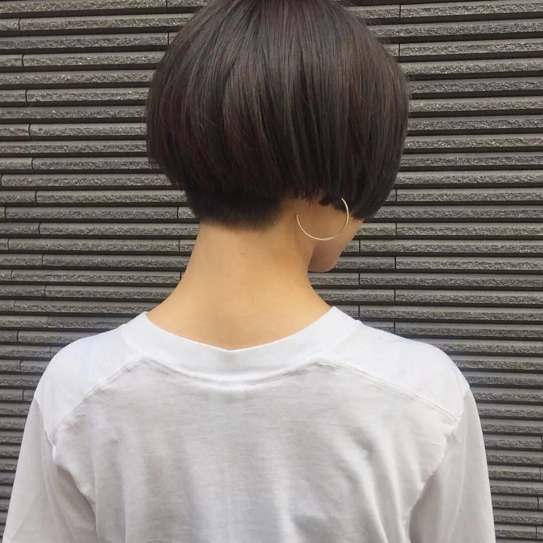 Каре вид сзади фото девушек Pin on シ ョ-ト