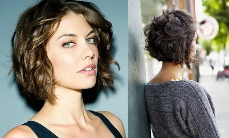 Каре вьющиеся стрижки Cortes de cabello corto, Cabello corto ondulado mujer, Cortes de pelo
