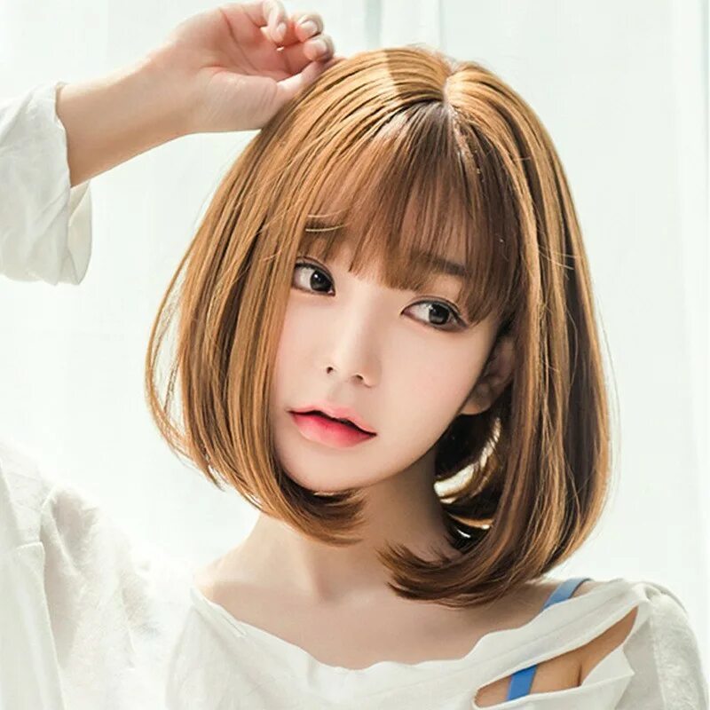 Каре японское прическа Shanmei Wig Accessories store, Online Shop Shopee Malaysia