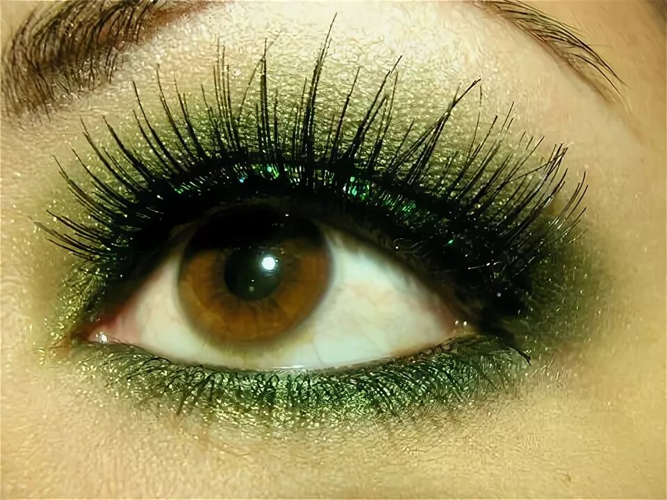 Каре зеленые фото St. Paddy's Smoky Green Eyeshadow - YouTube