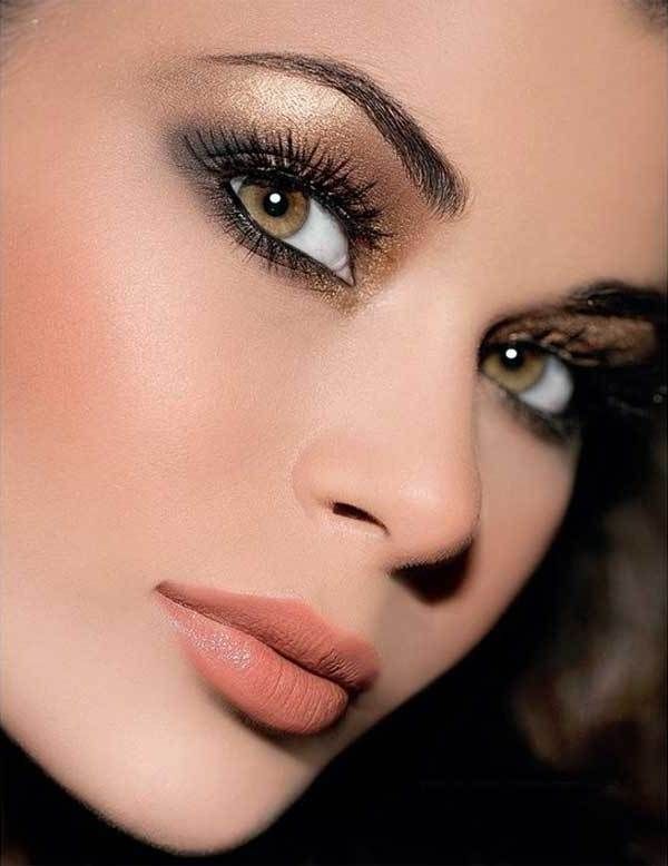 Каре зеленые глаза макияж фото Новогодний макияж Makeup for hazel eyes, Makeup shades