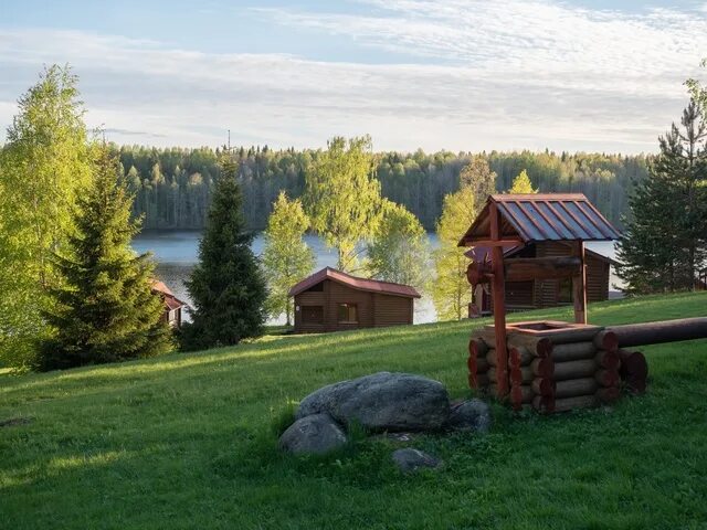 Карелия базы отдыха фото Отель Лесное Озеро (Lesnoe Ozero) База отдыха (Карелия: Ладожское озеро) - брони