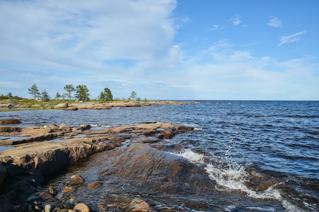 Карелия море фото Карелия побережье белого моря Премиум Фото