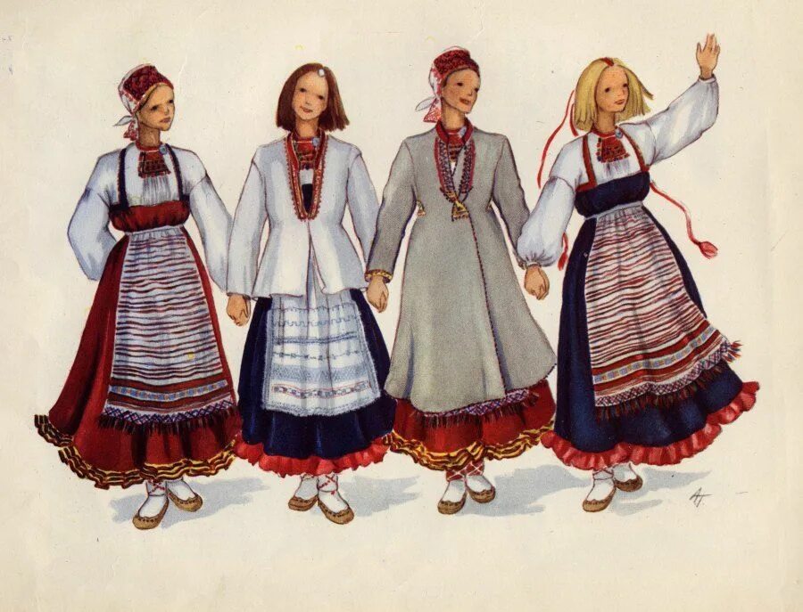 Карельский женский костюм национальный фото FolkCostume&Embroidery: Search results for russian Finnish costume, Folk costume