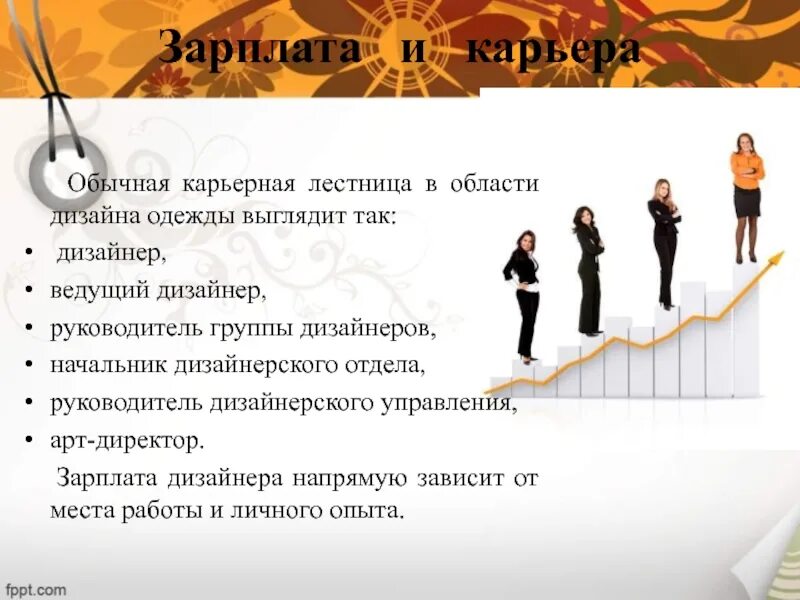 Карьерный рост дизайнера интерьера Профессия Дизайнер одежды презентация, доклад