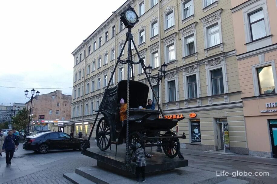 Карета невский просп 126 2 фото Monument to the carriage in Petersburg (1st Sovetskaya street) - carriage of tim