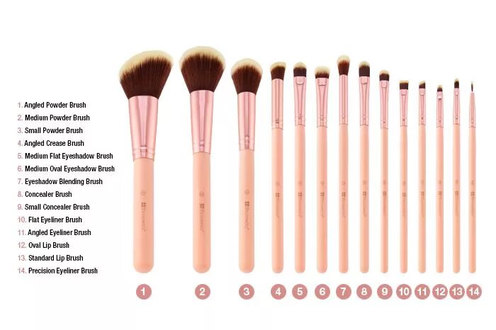 Кари кисти для макияжа BH Cosmetics Makeup brush set, Makeup brush set best, Bh cosmetics
