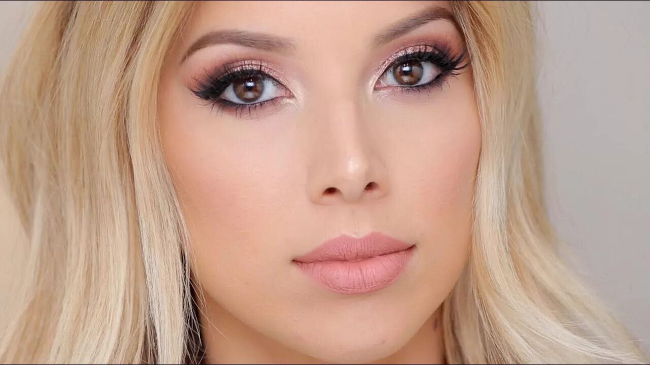 Карие глаза со светлыми волосами фото Valentine's Day Eyeshadow Tutorial LustreLux - YouTube