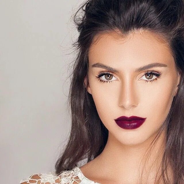 Карие глаза цвет помады фото Pin by Aleah Rae LIPSTICK GURU MA on hair & beauty Brunette makeup, Wedding make