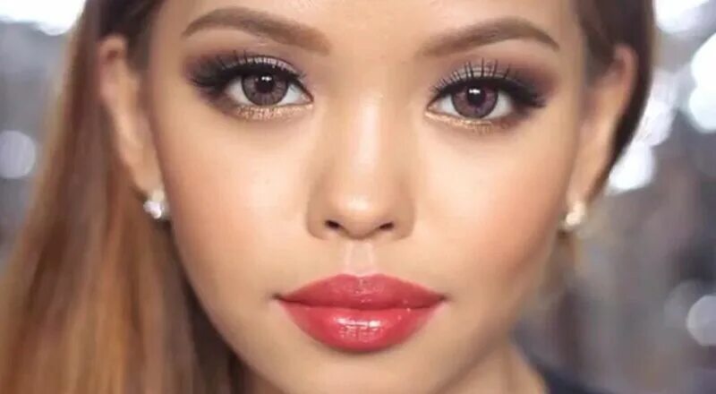 Карие глаза цвет помады фото Chocolate eyes, red lips make-up Maquillaje perfecto, Maquillaje, Belleza