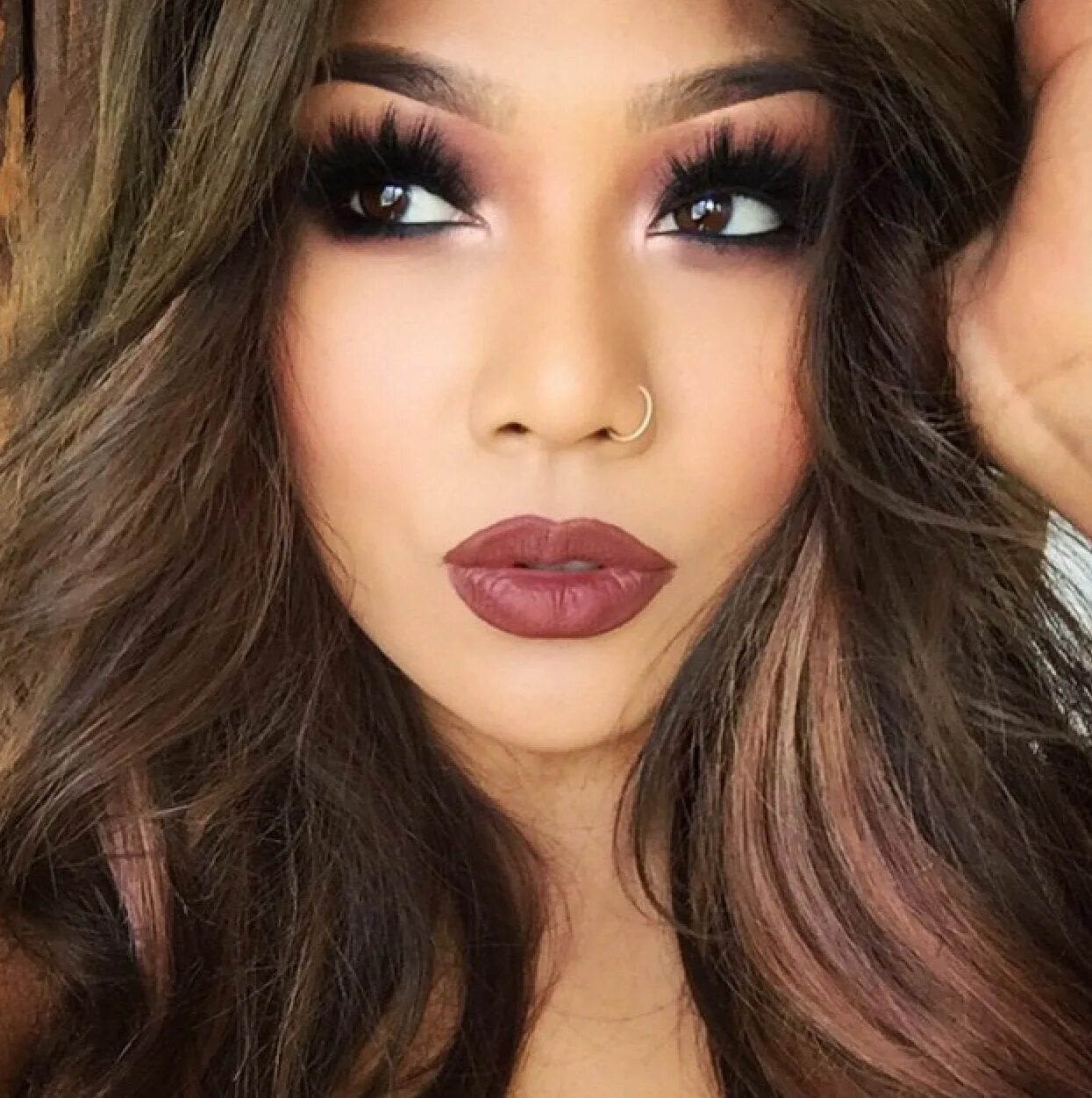Карие глаза цвет помады фото Pin by ✨ Empress Esh ✨ on MAKE ME UP Beautiful makeup, Gorgeous makeup, Hair mak