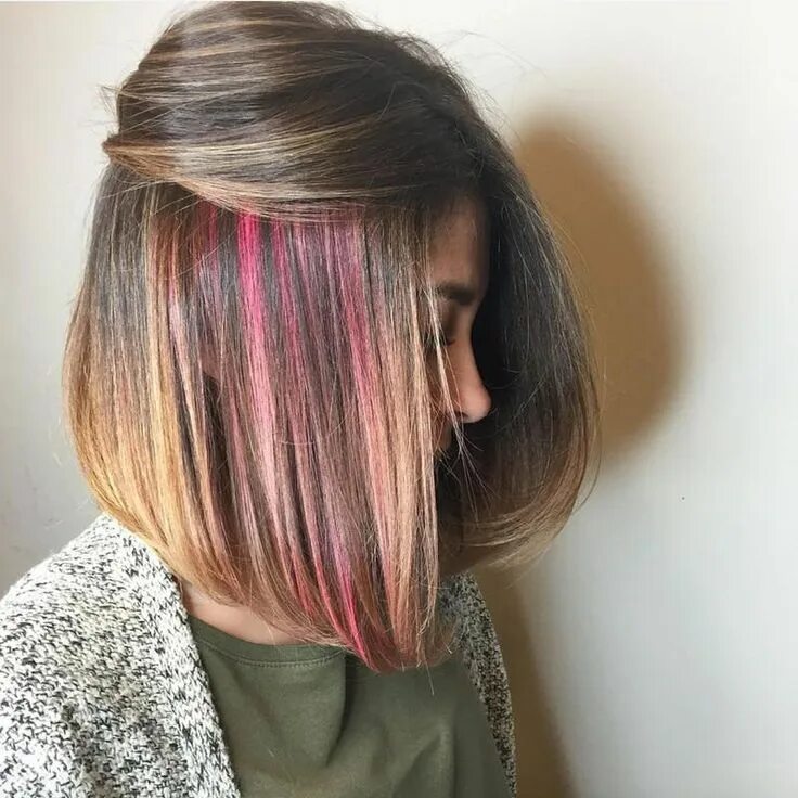 Карие волосы фото покрасить Time to get your pastel hair on. Hidden hair color, Hair styles, Underlights hai