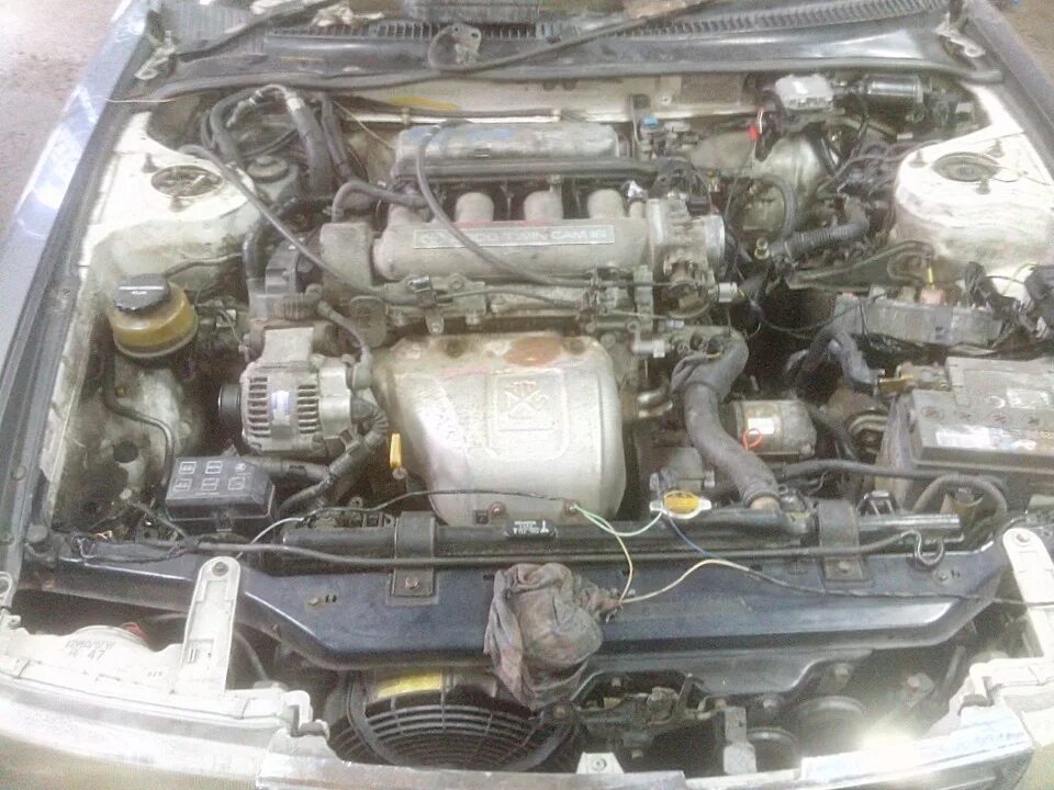 Карина фото двигателя Двигатель наконец то установлен - Toyota Carina ED (2G), 2 л., 1989 года визит н