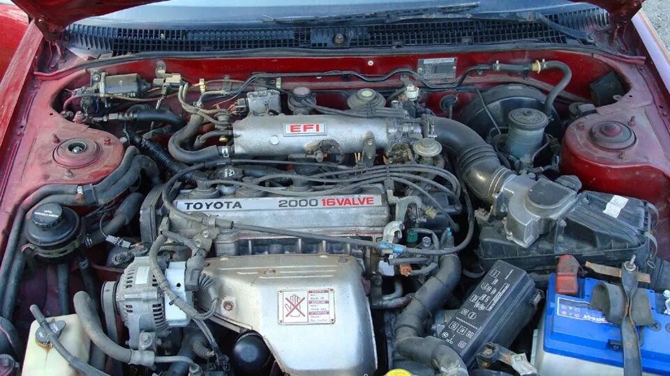 Карина фото двигателя Toyota Carina II (T170) 2.0 бензиновый 1990 "РАБОТЯГА" на DRIVE2
