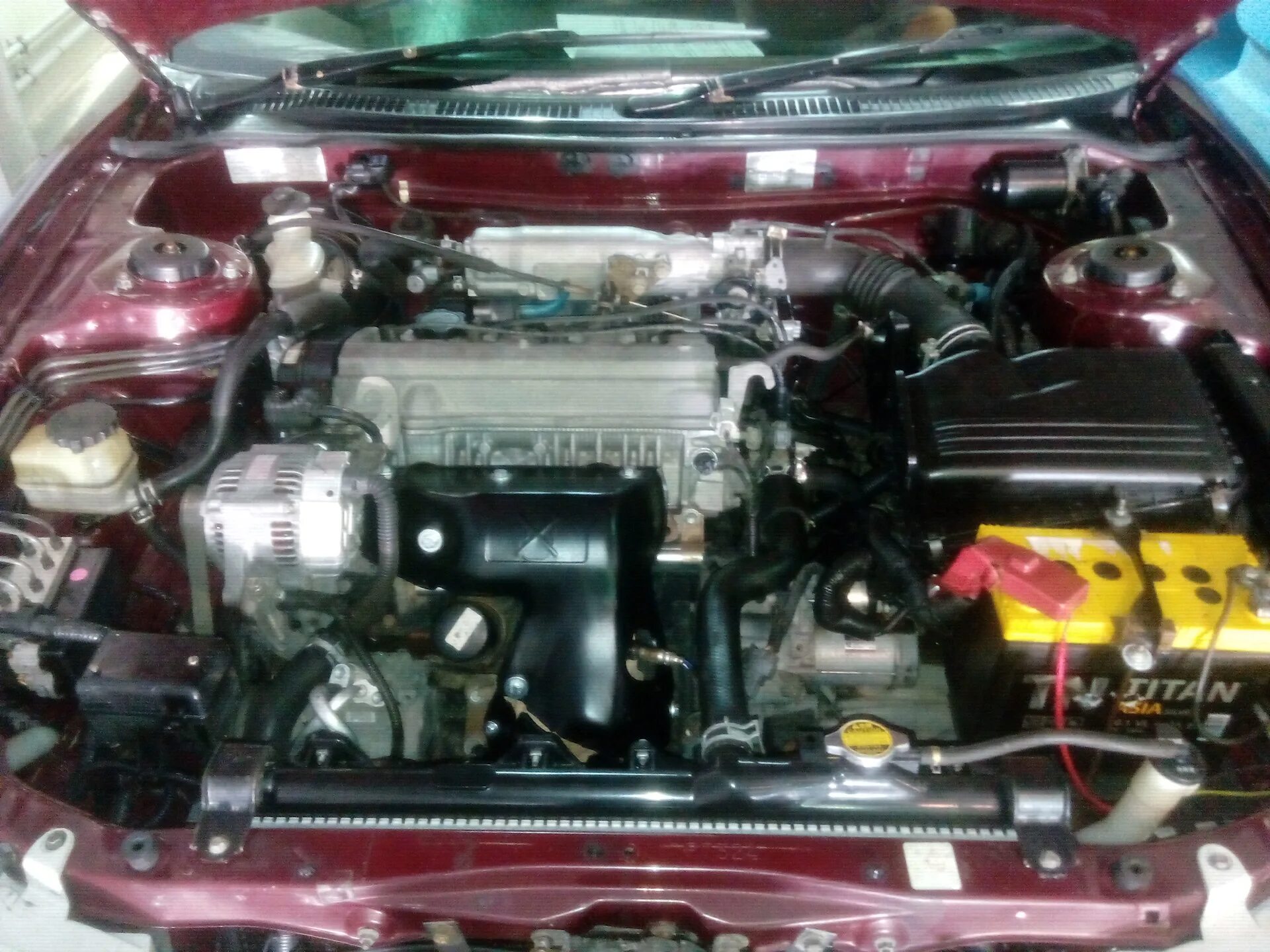 Карина фото двигателя № 54.Плановые замены. - Toyota Carina ED (3G), 1,8 л, 1997 года своими руками DR
