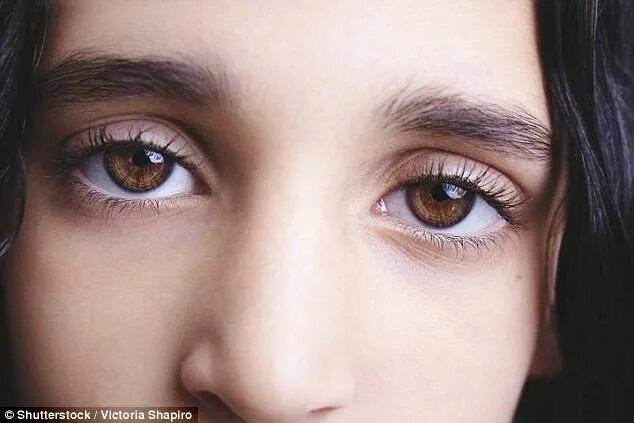 Карий цвет глаз фото Brown-eyed girls are twice as likely to feel blue when weather is bad Brown eyed