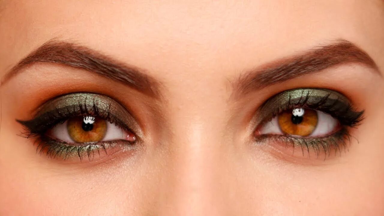 Карий цвет с фото одежда Green Smokey Eyes Makeup Tutorial for Beginners with Brown or Hazel Deep Set Eye