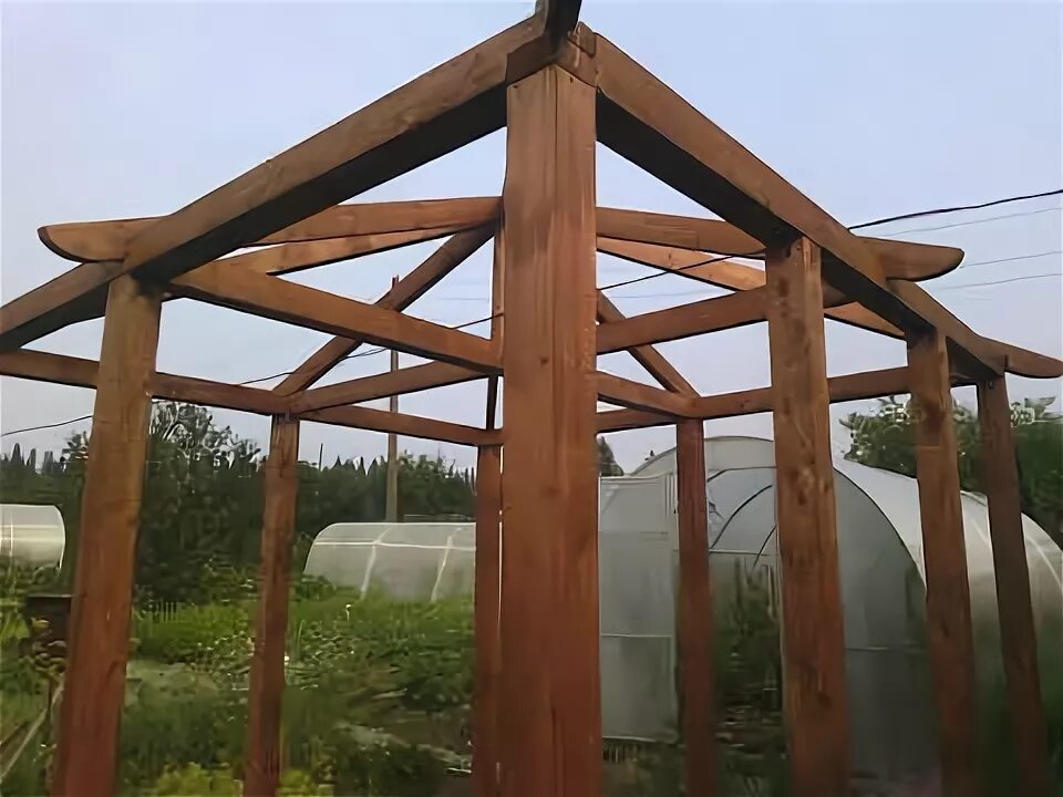 Каркас беседки из бруса 100х100 своими руками Сделать своими руками квадратную беседку из бруса 3 на 3. Square arbor - YouTube