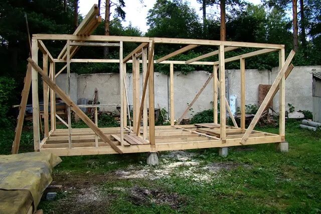 Каркас беседки из бруса своими руками Бюджетная дача своими руками - ЯПлакалъ