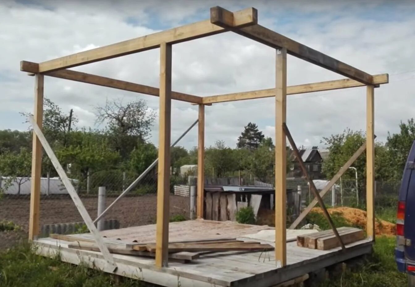 Каркас беседки из бруса своими руками Каркас беседки из бруса