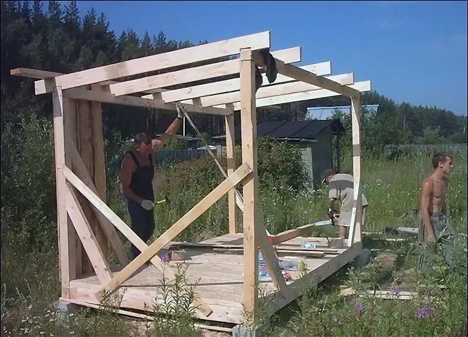 Каркас дачи своими руками Сборно разборные бытовки
