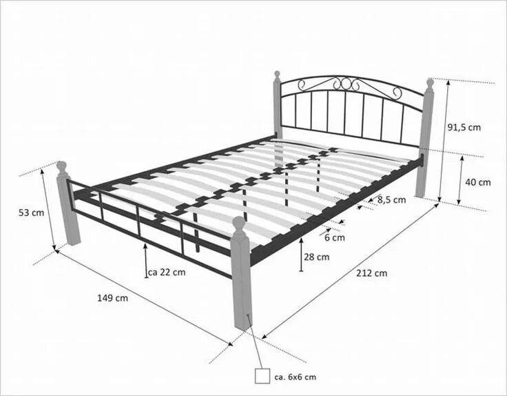 Каркас кровать своими руками чертежи Чертежи кровати из металла Steel bed design, Iron furniture design, Steel furnit