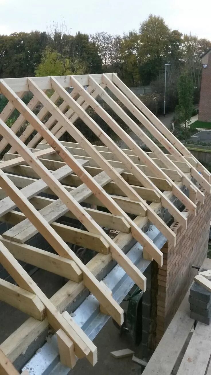 Каркас крыши фото Pin by Fiona Douglas on extension 2016 Wood roof, Framing construction, Metal bu