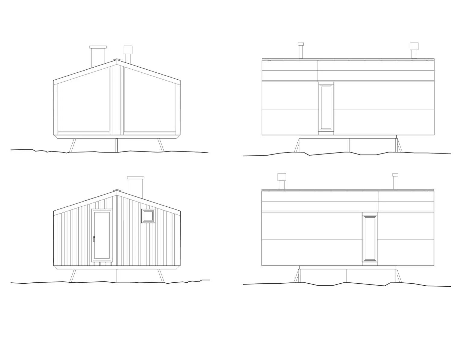 Каркас модульного дома чертеж Search "Dubldom" from Go Off-Grid in Russia With This Bright Red Prefab Cabin - 