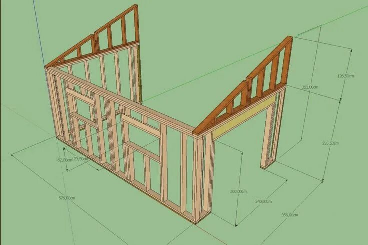 Каркас пристройки к дому чертеж Plan de maison Plan de maison - Baugy (Cher - 18) - juin 2013 Plans de petite ca