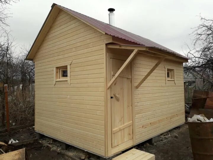 Каркасная баня 3 4 фото Баня мобильная. Баня каркасная - купить в Красноярске, цена 140 000 руб., дата р