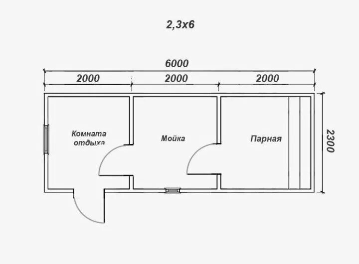 Каркасная баня 4 на 2 чертеж Неактивно
